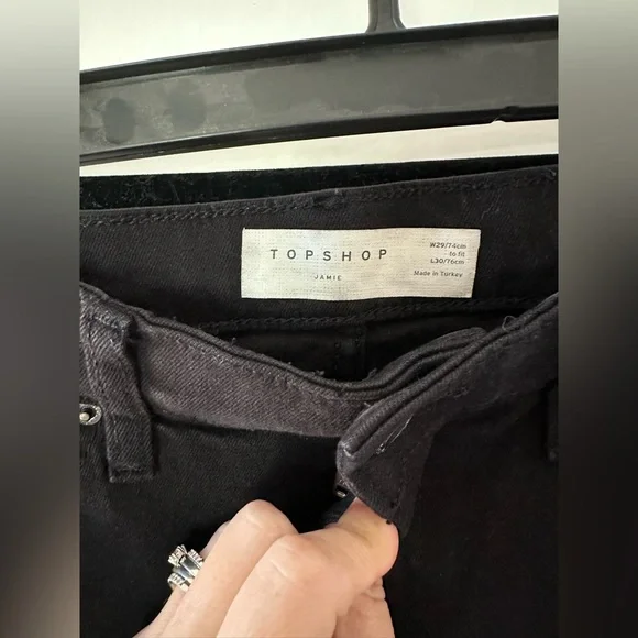 Topshop Jaime Skinny Jeans Raw Hem - Picture 5 of 7
